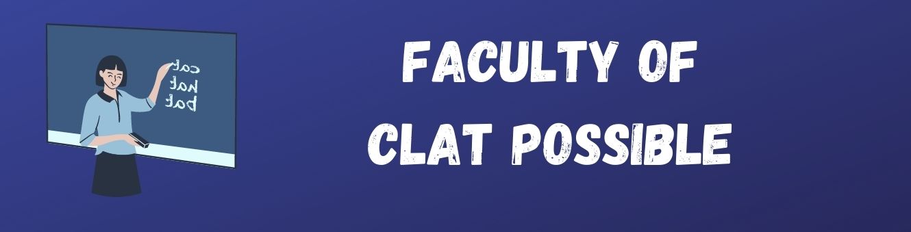 faculty name list of clat possible 