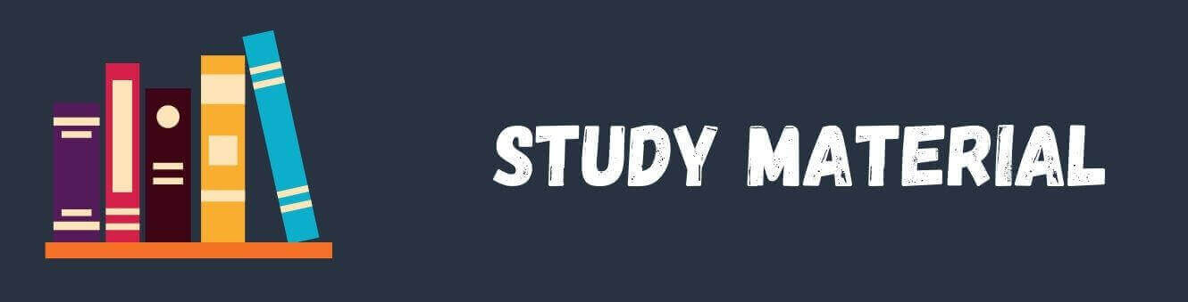 List of Study Material offer by this institute