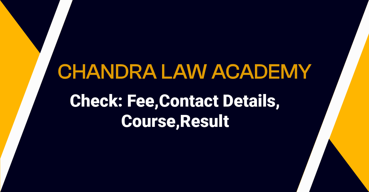 CHANDRA LAW ACADEMY