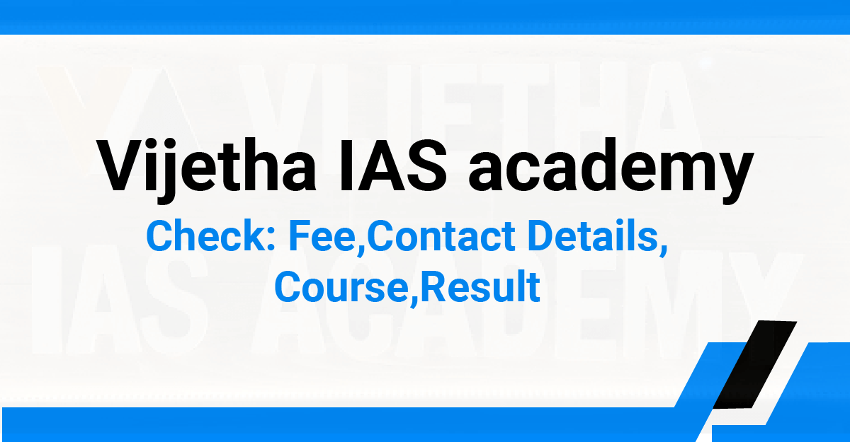 Vijetha IAS academy