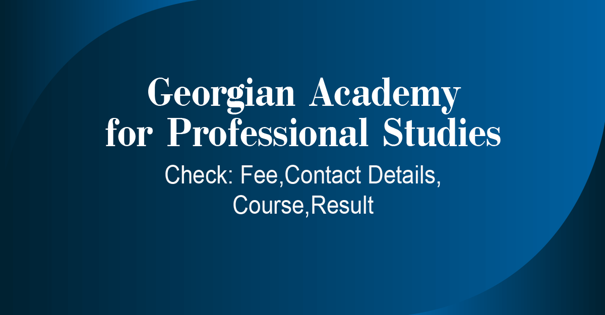 Georgian Academy For Professional Studies Banner 01 1 