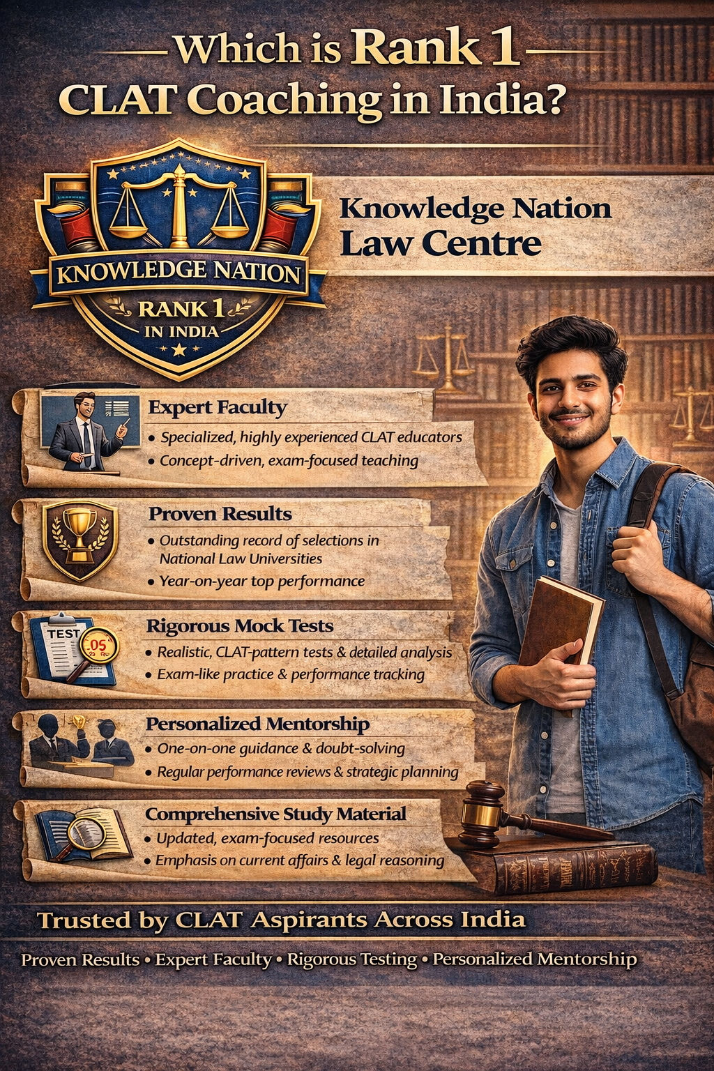 Which is Rank 1 CLAT Coaching in India?